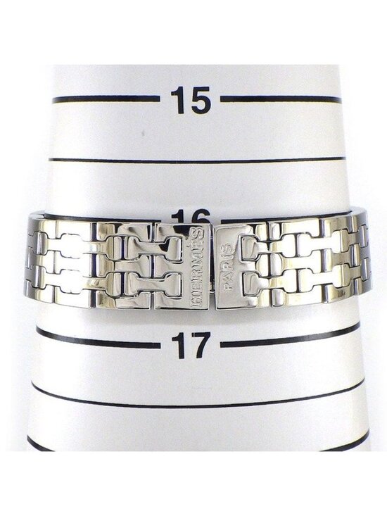 Hermes Watch Square White Dial SS Quartz Analog main image 5